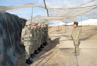 Military officials review supply of Azerbaijani army in liberated areas (PHOTO)