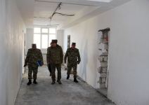 Military officials review supply of Azerbaijani army in liberated areas (PHOTO)