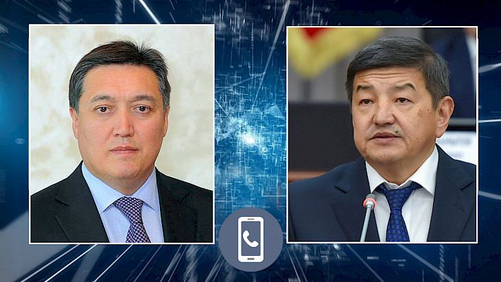Kyrgyz Cabmin chairman has phone conversation with Kazakh PM