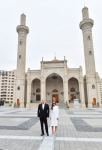 President Ilham Aliyev and First Lady Mehriban Aliyeva view conditions created at new building of “Khanim Fatimeyi Zahra” mosque in Yenı Gunashli (PHOTO/VIDEO)