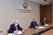 Azerbaijani FM discusses co-op issues with Saudi Arabian ambassador (PHOTO)