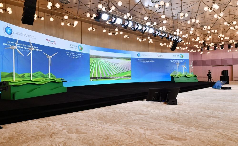 Azerbaijani President Ilham Aliyev attends Khizi-Absheron wind farm groundbreaking ceremony (PHOTO/VIDEO)