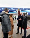 Президент Ильхам Алиев прибыл с рабочим визитом в Украину (ФОТО/ВИДЕО)