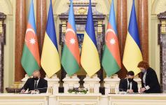 Azerbaijan-Ukraine documents signed in presence of President Ilham Aliyev and President Volodymyr Zelenskyy (PHOTO/VIDEO) - Gallery Thumbnail