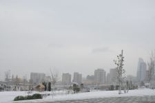 Фоторепортаж из заснеженного Баку - Gallery Thumbnail