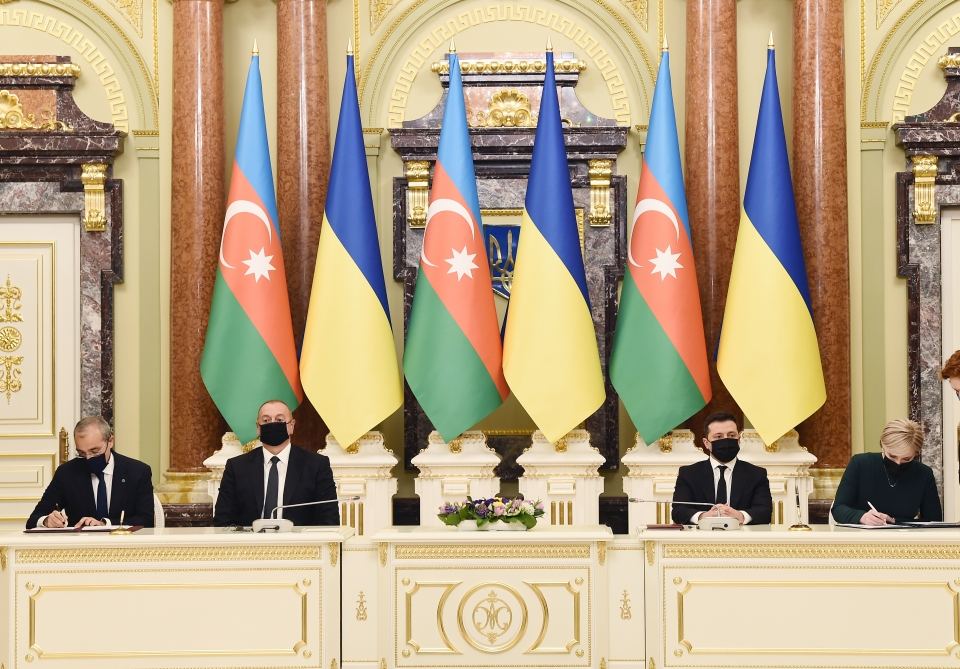 Azerbaijan-Ukraine documents signed in presence of President Ilham Aliyev and President Volodymyr Zelenskyy (PHOTO/VIDEO) (UPDATE)