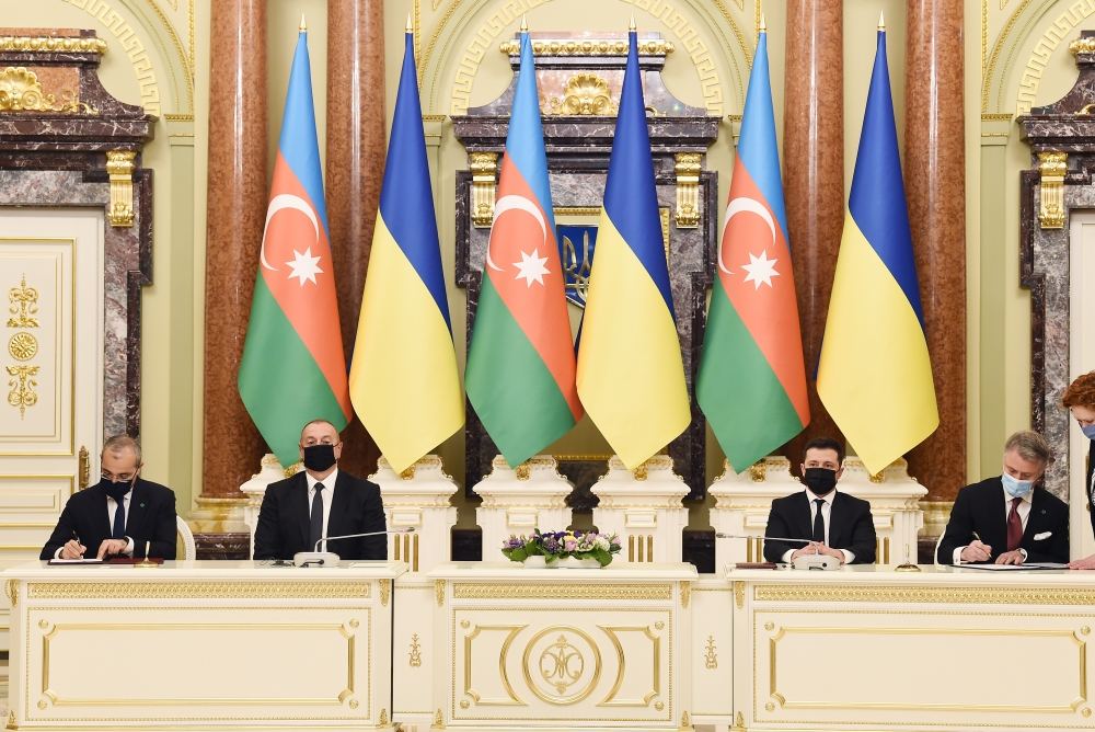 Azerbaijan-Ukraine documents signed in presence of President Ilham Aliyev and President Volodymyr Zelenskyy (PHOTO/VIDEO) (UPDATE)