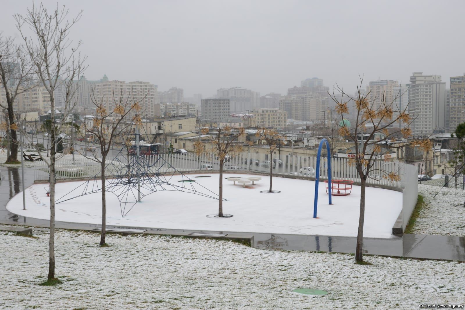 Qarlı Bakıdan FOTOREPORTAJ