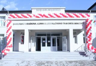 Qazaxda Heydər Əliyev Fondunun təşəbbüsü ilə yeni məktəb binası inşa olunub (FOTO)
