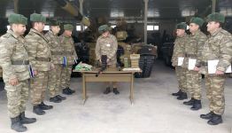 Bölük komandirləri ilə təlim toplanışları keçirilib (FOTO/VİDEO)