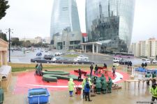 На территории Аллеи шехидов в Баку проводятся работы по благоустройству (ФОТО)