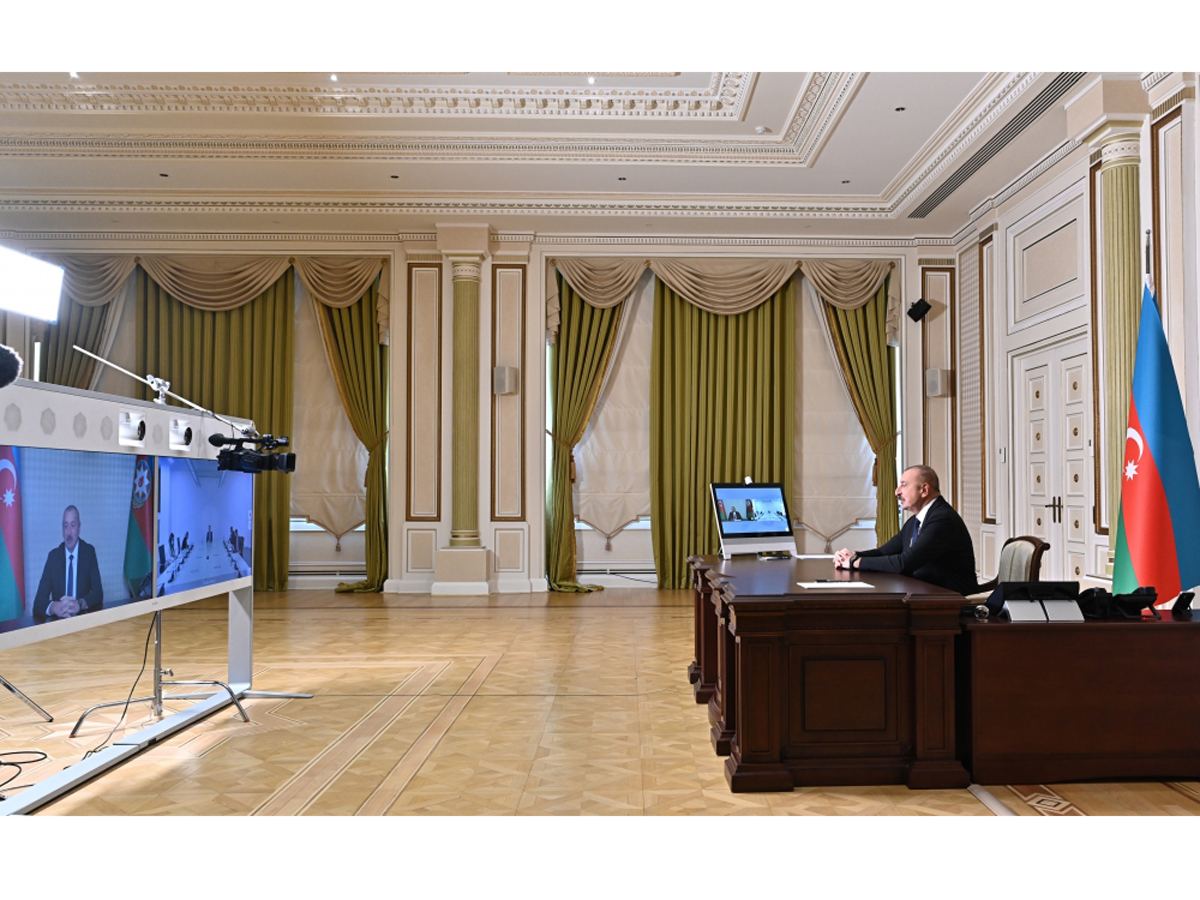 Состоялась встреча между Президентом Ильхамом Алиевым и председателем парламента Монтенегро в видеоформате (ФОТО/ВИДЕО)