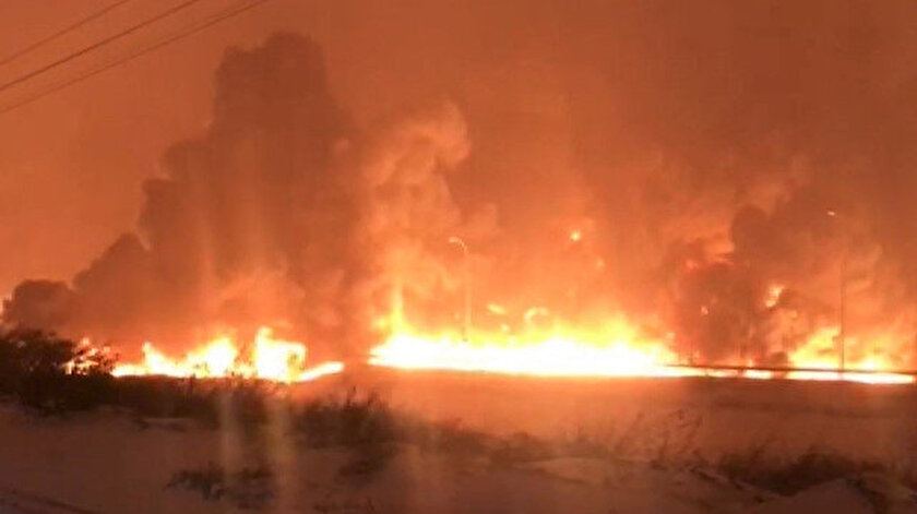 Kahramanmaraş'taki boru hattı yangını tamamen söndürüldü