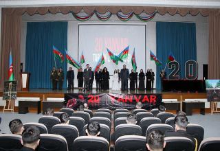 Events held in Azerbaijani army, dedicated to January 20 tragedy (PHOTO)