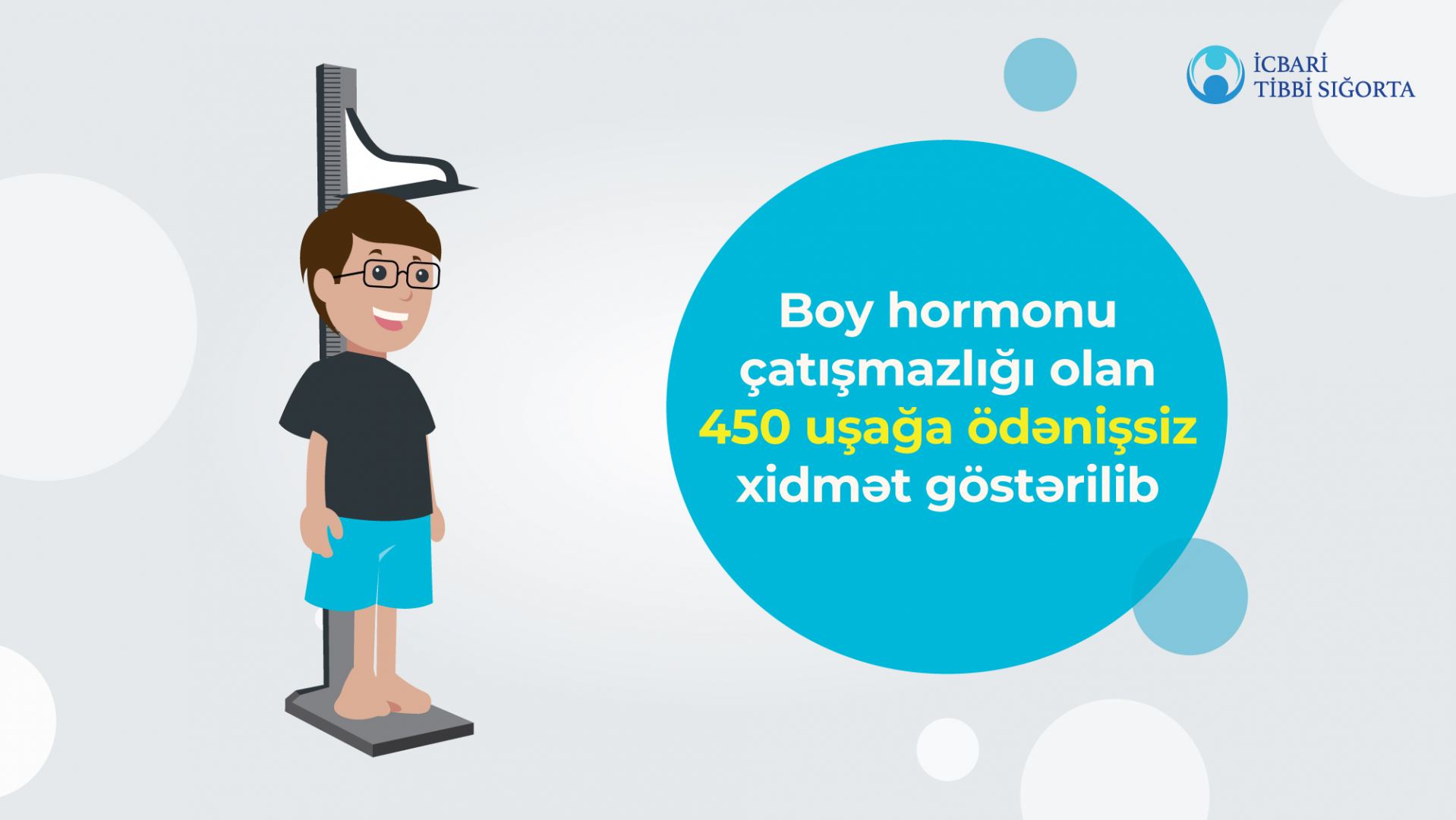 Boy hormonu çatışmazlığı olan 450 uşaq ödənişsiz boy hormonu preparatı ilə təmin olunub