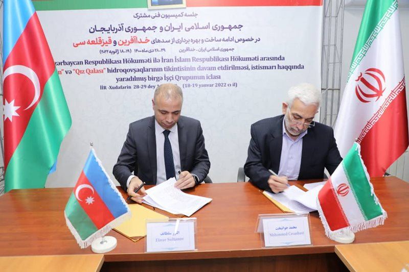 Азербайджан и Иран договорились продолжить строительство гидроузлов «Худаферин» и «Гыз Галасы» (ФОТО)
