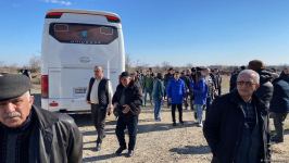 В Агдам прибыл первый рейсовый автобус из Баку  (ФОТО)