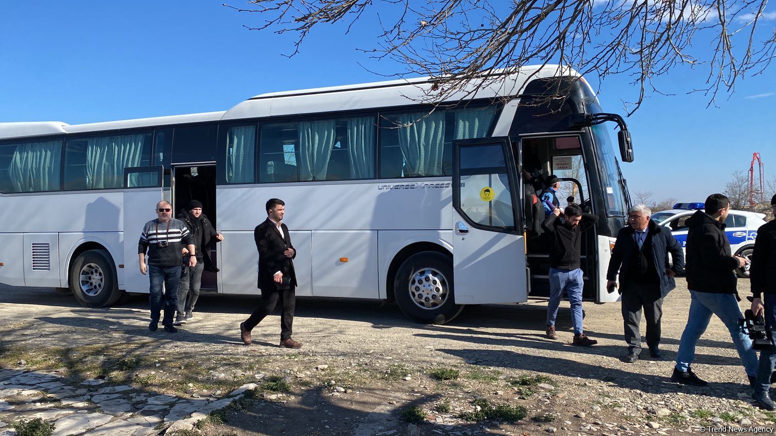 В Агдам прибыл первый рейсовый автобус из Баку  (ФОТО)