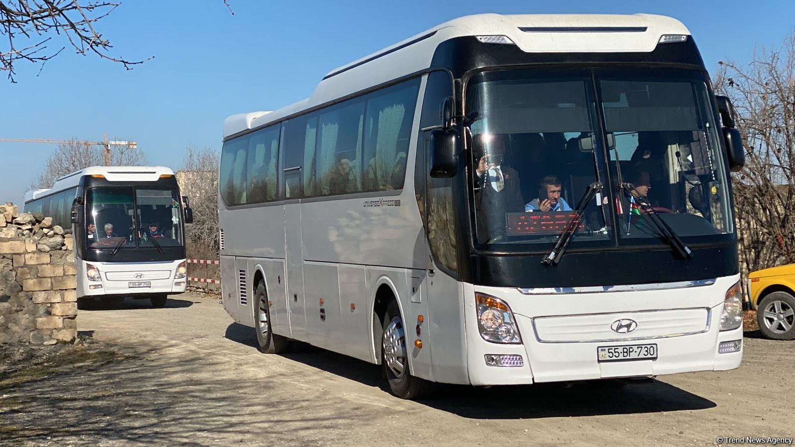 First regular passenger bus from Baku arrives in liberated Aghdam (PHOTO)