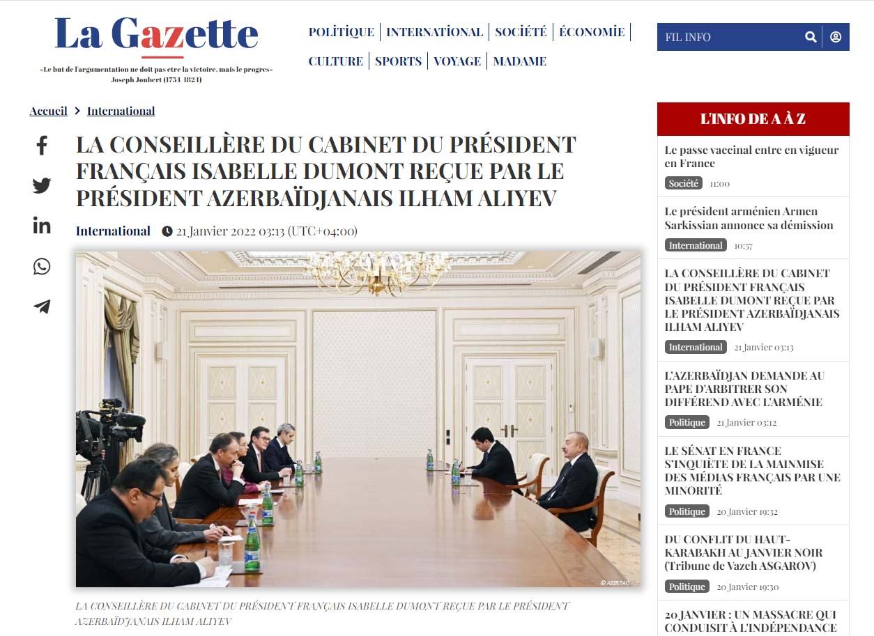 Парижская онлайн газета Lagazetteaz.fr представила обновленный интерфейс (ФОТО)