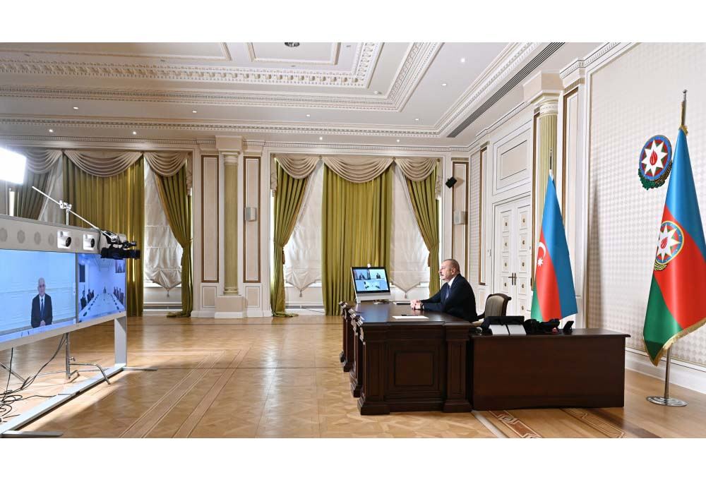 President of Azerbaijan Ilham Aliyev holds videoconference meeting with Iranian minister (PHOTO/VIDEO)