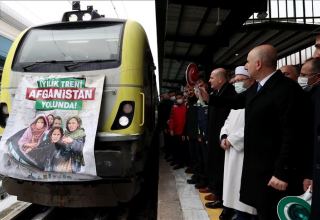Turkish 'kindness train' departs for Afghanistan with 748 tons of aid