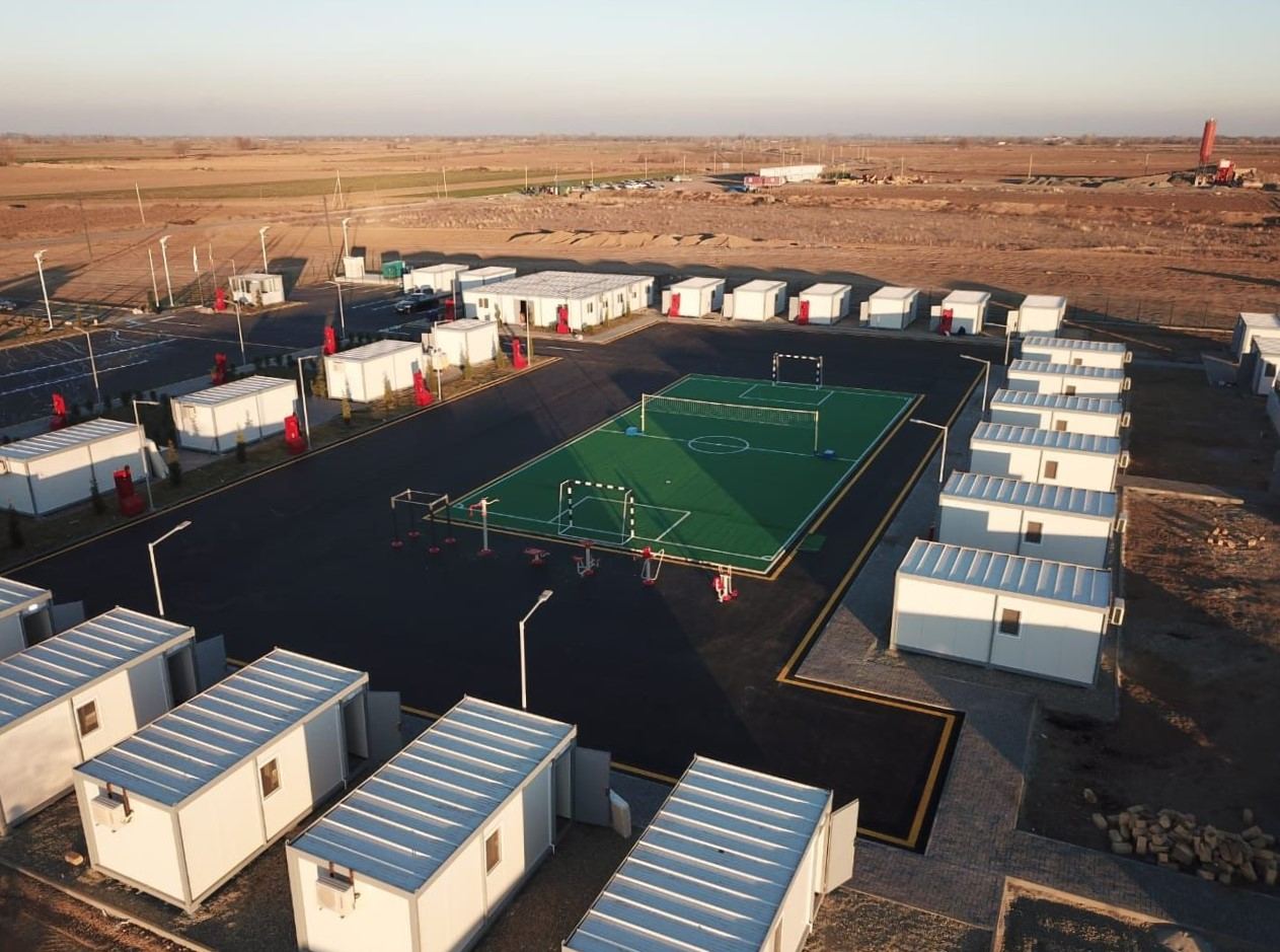 В Агдаме построен новый мобильный лагерь для Агентства по разминированию (ФОТО)