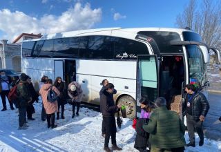 Из Баку в Шушу прибыл очередной пассажирский автобус (ФОТО)
