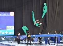 В Национальной арене гимнастики наградили победителей Первенства Азербайджана и Чемпионата Баку по прыжкам на батуте и акробатической дорожке (ФОТО)