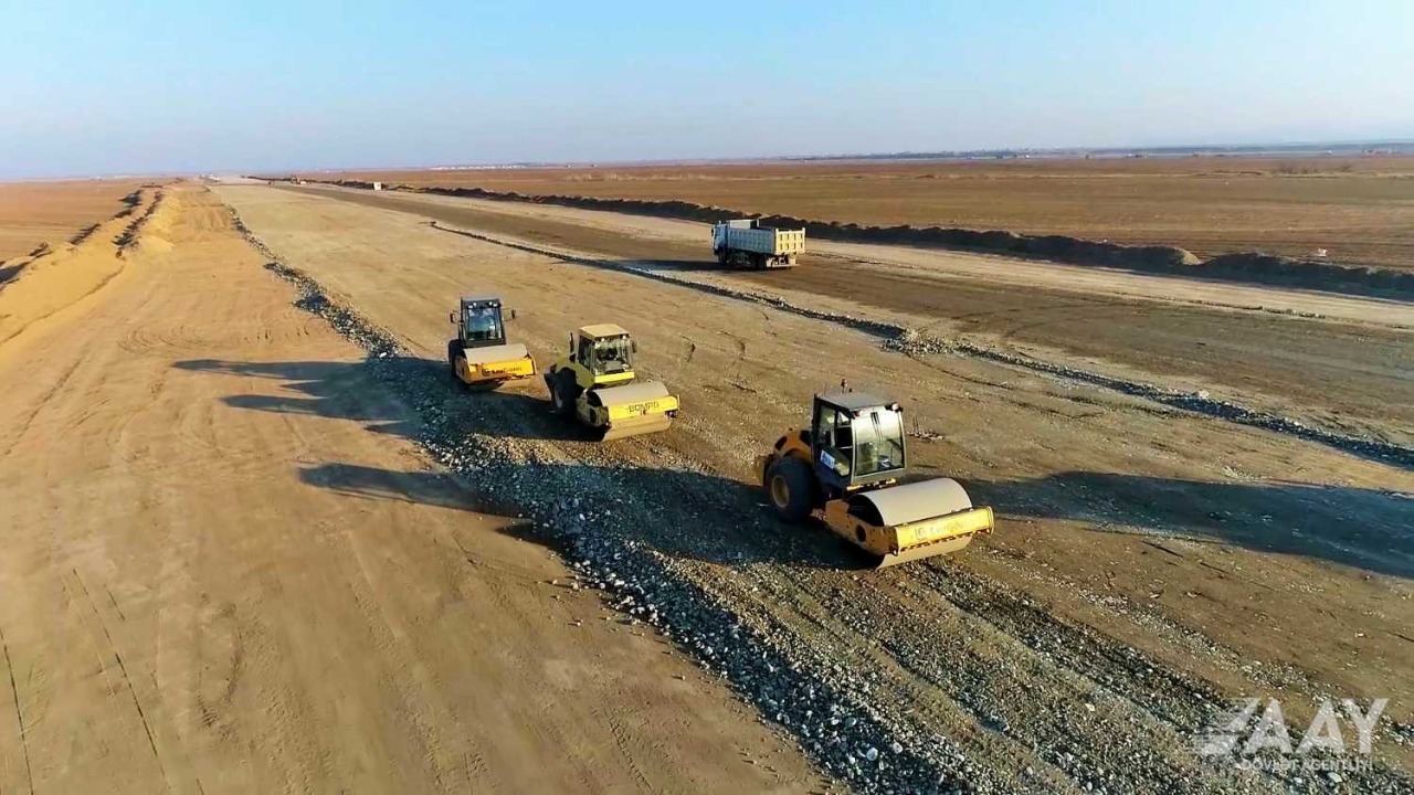 Началось строительство автодороги Агдам-Физули (ФОТО)