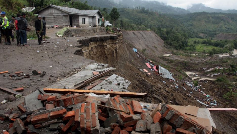 2 killed in landslides in Indonesia's West Java