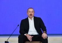 President Ilham Aliyev attends Youth Forum on 25th anniversary of Day of Azerbaijani Youth (PHOTO/VIDEO)