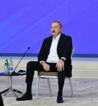 President Ilham Aliyev attends Youth Forum on 25th anniversary of Day of Azerbaijani Youth (PHOTO/VIDEO)