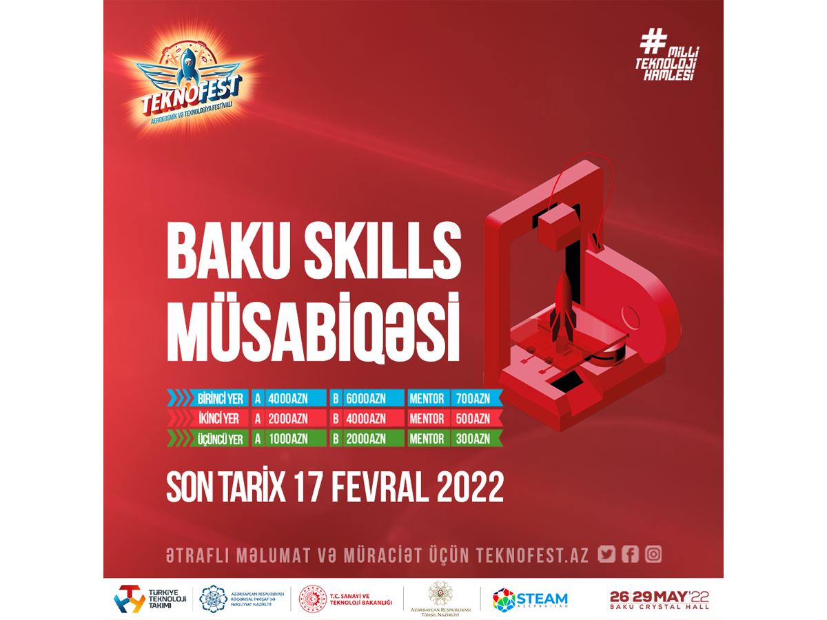 В рамках TEKNOFEST стартовал конкурс Baku Skills