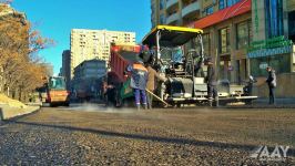 Yasamalda Bəsti Bağırova küçəsi asfaltlanır (FOTO)