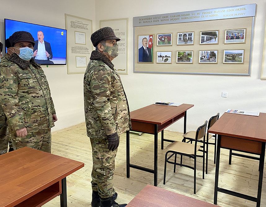 На освобожденных территориях Азербайджана сдана в эксплуатацию новая воинская часть (ФОТО/ВИДЕО)