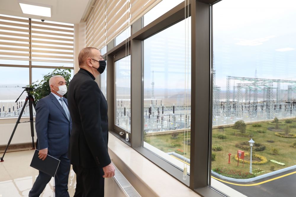 Prezident İlham Əliyev “Qobu” Enerji Qovşağının açılışında iştirak edib (FOTO/VİDEO) (YENİLƏNİB)