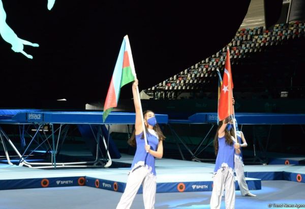 Azerbaijan hosts opening ceremony of FIG Trampoline Gymnastic World Cup (PHOTO)