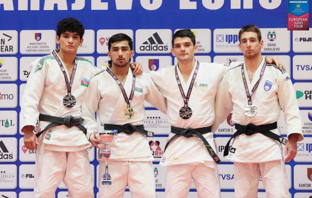 Azerbaijani judoists win gold and silver medals at open European tournament