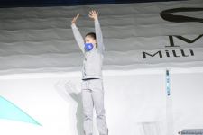 Bakıda batut gimnastikası üzrə Dünya Kubokunun fərdi proqramında qaliblərin mükafatlandırılması mərasimi keçirilib (FOTO)