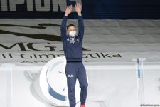 Bakıda batut gimnastikası üzrə Dünya Kubokunun fərdi proqramında qaliblərin mükafatlandırılması mərasimi keçirilib (FOTO)