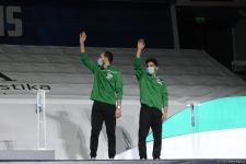 В Баку прошла церемония награждения победителей Кубка мира по прыжкам на батуте (ФОТО)