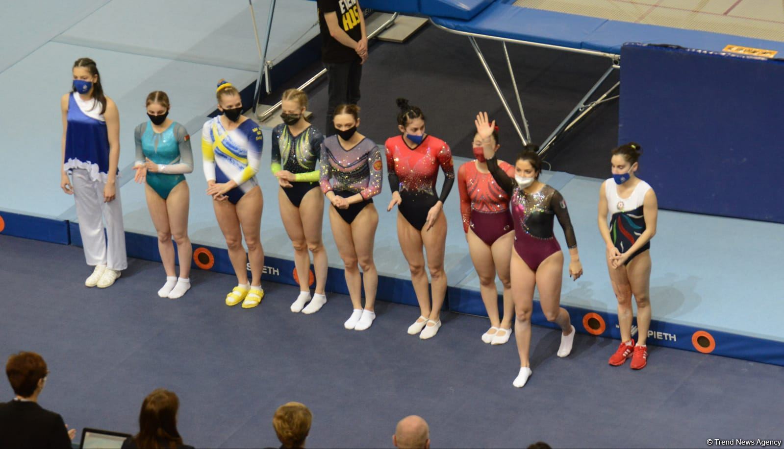 Bakıda batut gimnastikası üzrə Dünya Kubokunun final yarışlarına start verilib (FOTO)