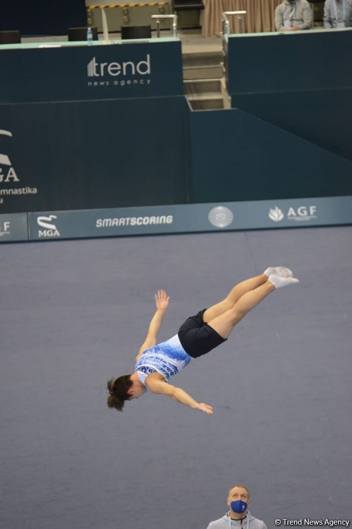 Final day of FIG Trampoline Gymnastics World Cup starts in Baku (PHOTO)