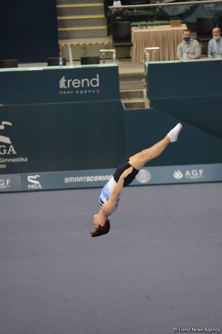 Final day of FIG Trampoline Gymnastics World Cup starts in Baku (PHOTO)