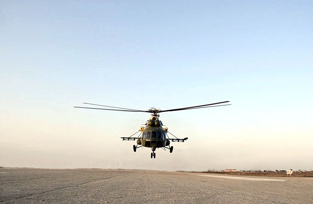 Training flights carried out with crews of helicopters of Azerbaijani Air Force (VIDEO)