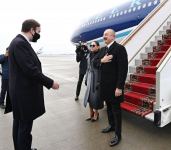 President Ilham Aliyev arrived in Russian Federation for official visit (PHOTO/VIDEO)