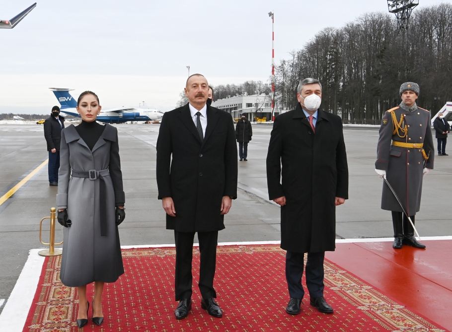Prezident İlham Əliyev Rusiyaya rəsmi səfər edib (FOTO) - Gallery Image