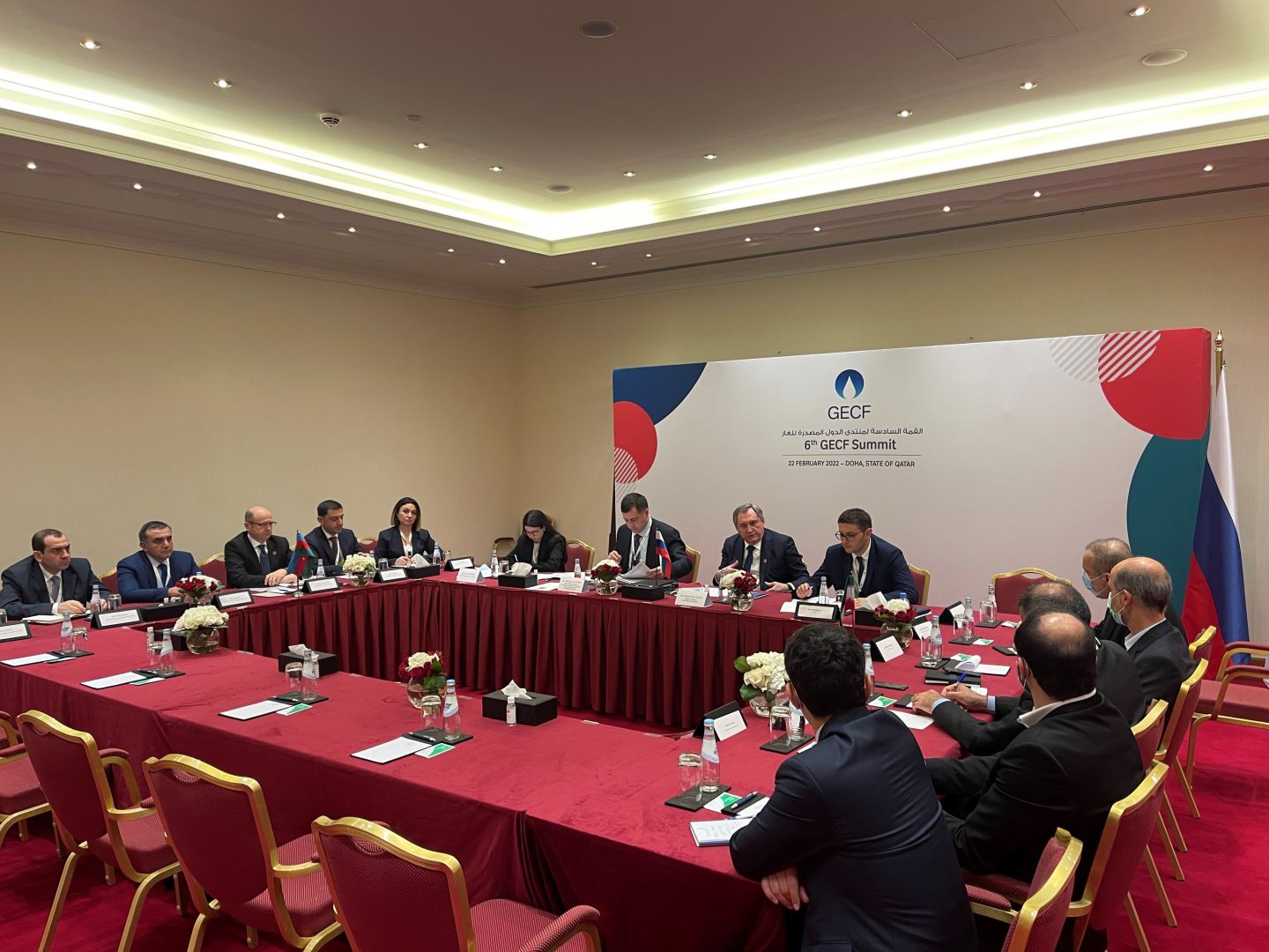Dohada Azərbaycan, Rusiya və İran nazirlərinin iştirakı ilə üçtərəfli görüş olub (FOTO)