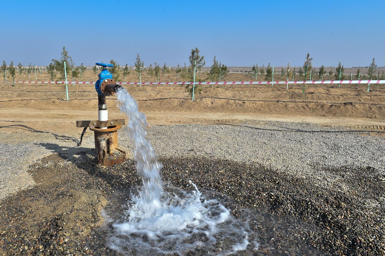 Ağdam şəhərinin içməli su və tullantı su sistemlərinin yenidən qurulması işlərinə başlanılıb (FOTO) - Gallery Image